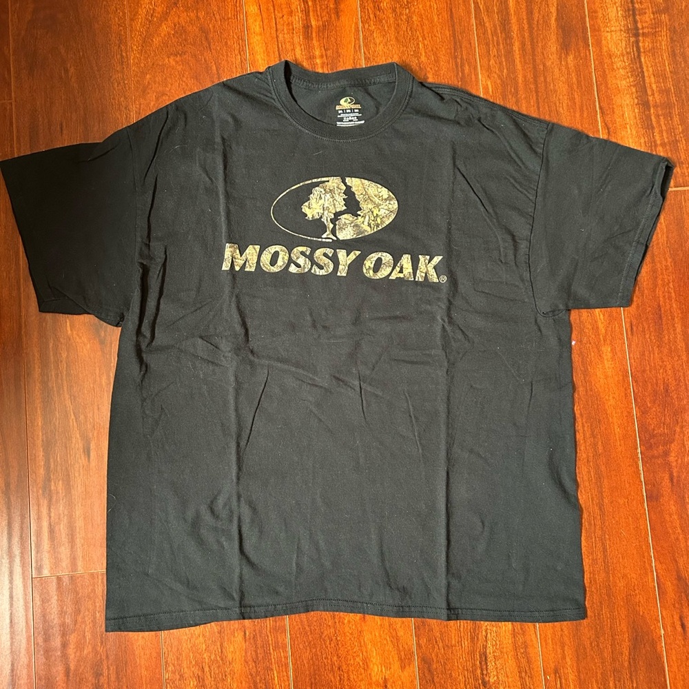 Mossy Oak Black Short Sleeve Tee